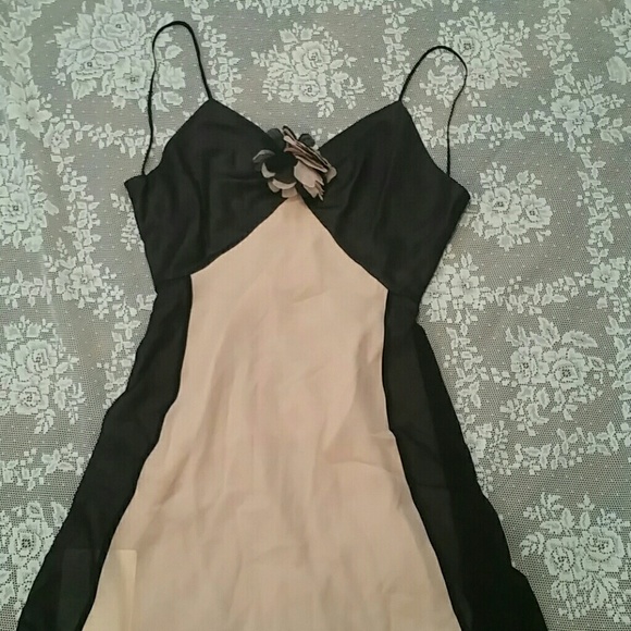Y2K BCBG RUNWAY Chiffon Sheath Dress SLIP DRESS COQUETTE LOLITA HOMECOMING PROM - Picture 3 of 8